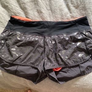 Lululemon running shorts size 6